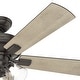 preview thumbnail 14 of 18, Hunter 52" Crestfield Ceiling Fan with 3-Light LED Light and Pull Chain - Farmhouse, Casual, Rustic