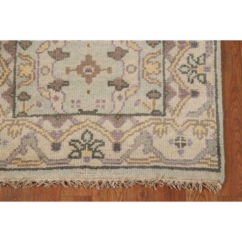 Oushak Oriental Runner Rug Hand-Knotted Transitional Wool Carpet - 2'6"x 9'9"