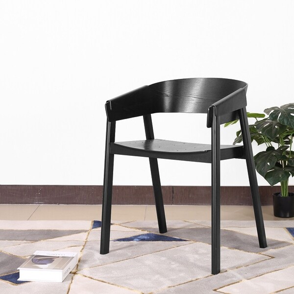 STELLAN Modern Wood Scandinavian Armchair On Sale Bed Bath