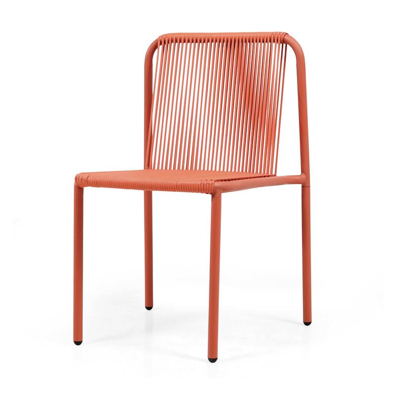 Christopher Knight Home - Burgess Space-Saving and Stylish Outdoor Stacking Dining Chairs