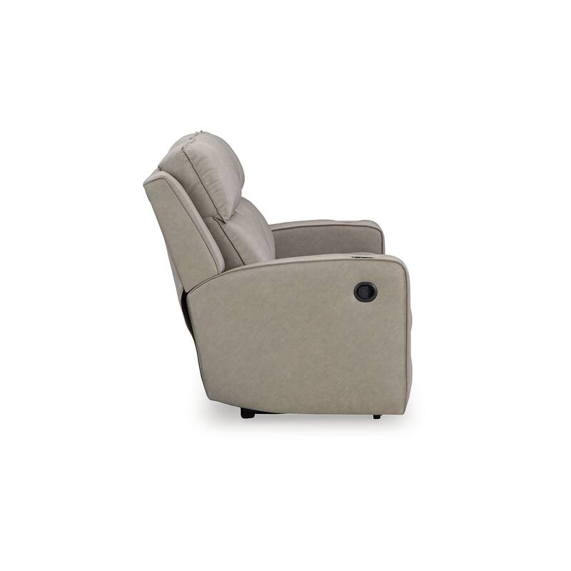 Signature Design by Ashley Lavenhorne Pebble Reclining Sofa with Drop Down Table - 87"W x 42"D x 43"H