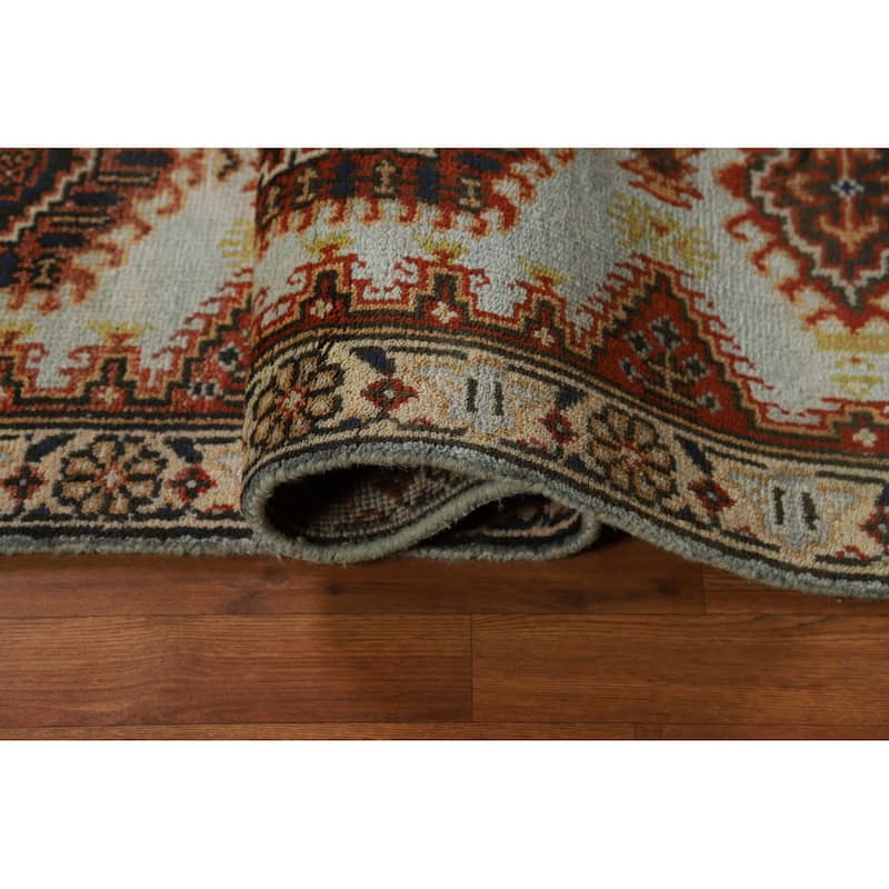 Viss Indian Runner Rug Hand-Knotted Traditional Wool Carpet - 2'6"x 7'11"