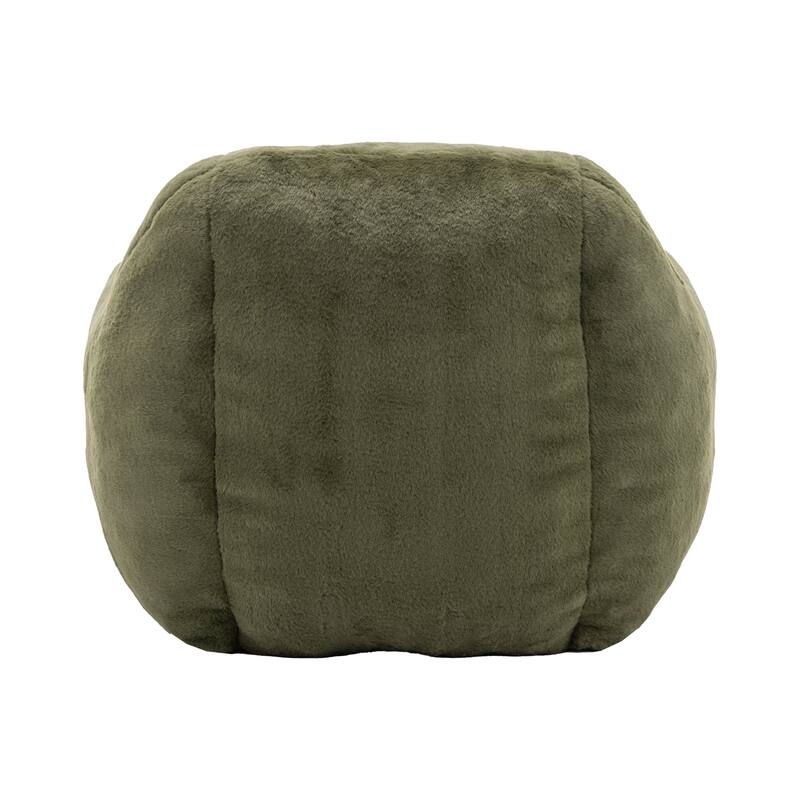 GDFStudio - Faux Fur 42.5" Supportive Bean Bag Sofa with Back Support