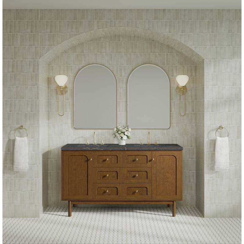 James Martin Vanities 545-V60D-3PBL Laurent 60" Double Basin Poplar