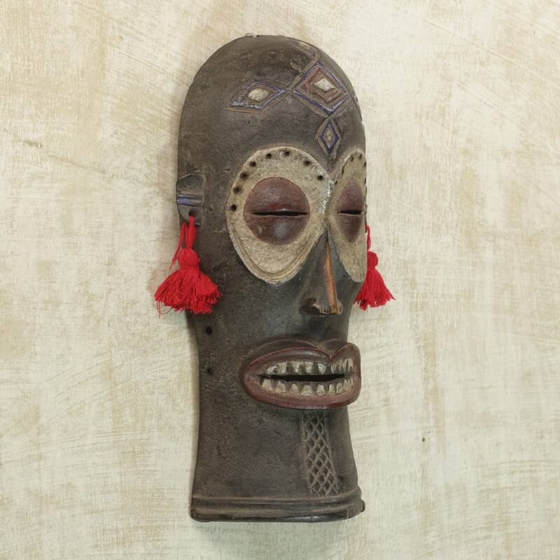 Novica Handmade Chihongo African Wood Mask