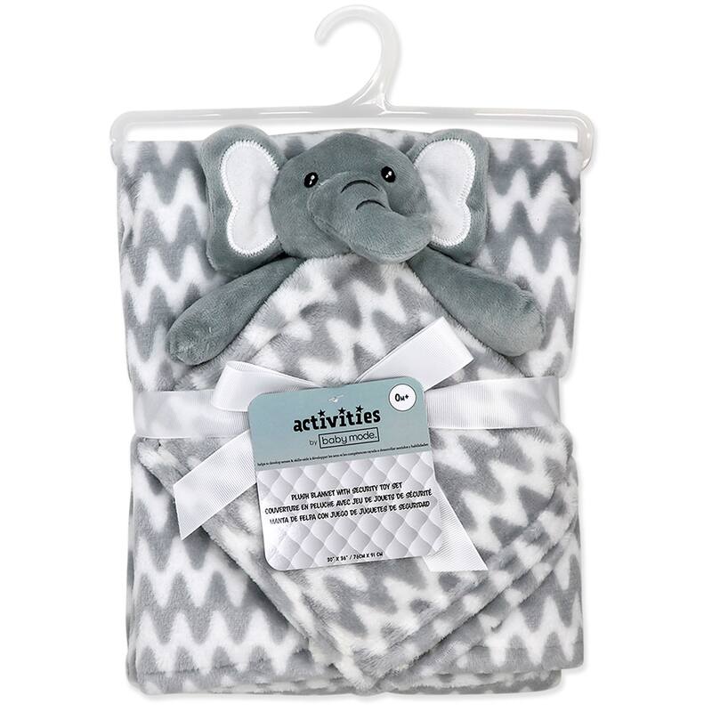 Baby Boys and Baby Girls Plush Blanket with Nunu Lovey Toy