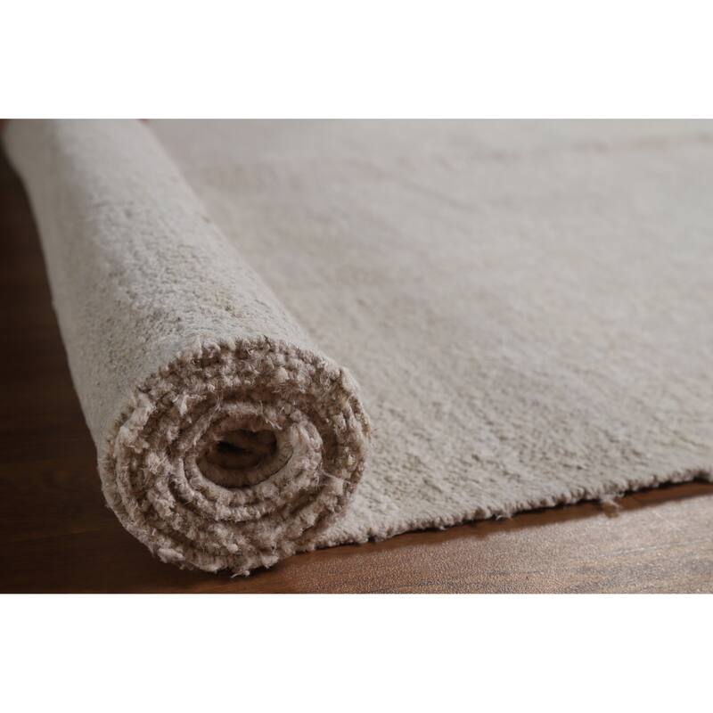 Hand Woven Oriental Cotton Carpet Southwestern Tribal Beige & Ivories Kilim Area Rug - 13' 3'' X 9' 11''