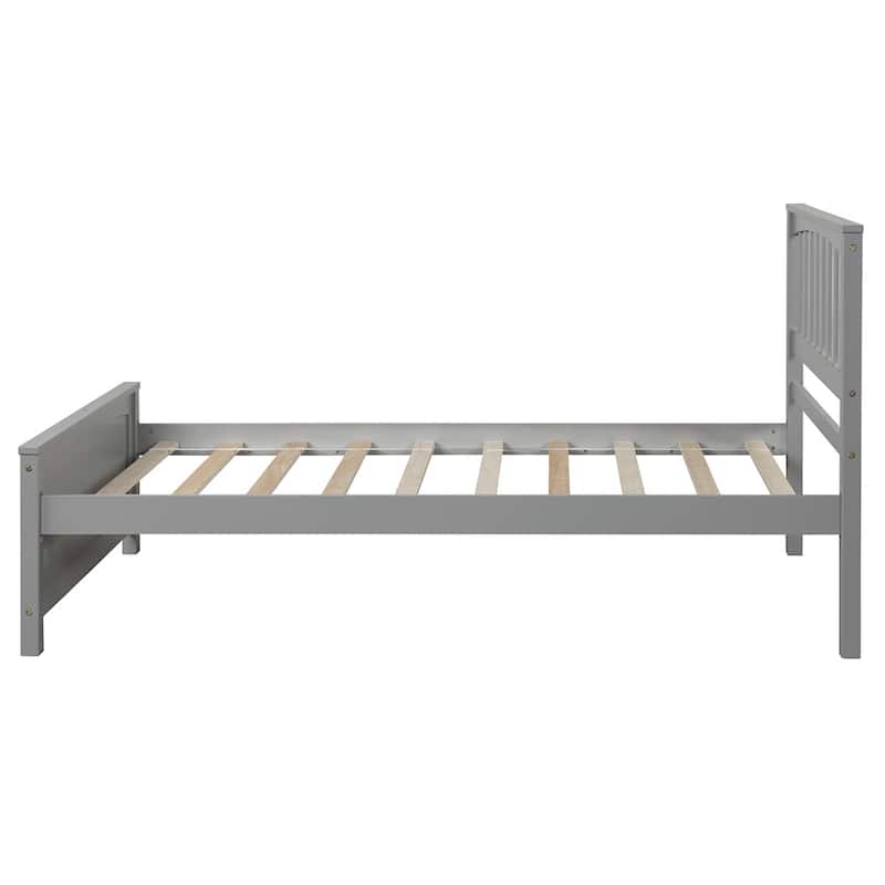 Wood Platform Bed Twin size Platform Bed