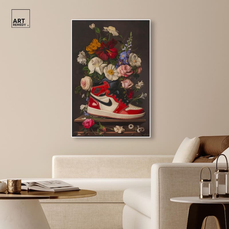 Sneaker Bouquet II Canvas by Art Remedy