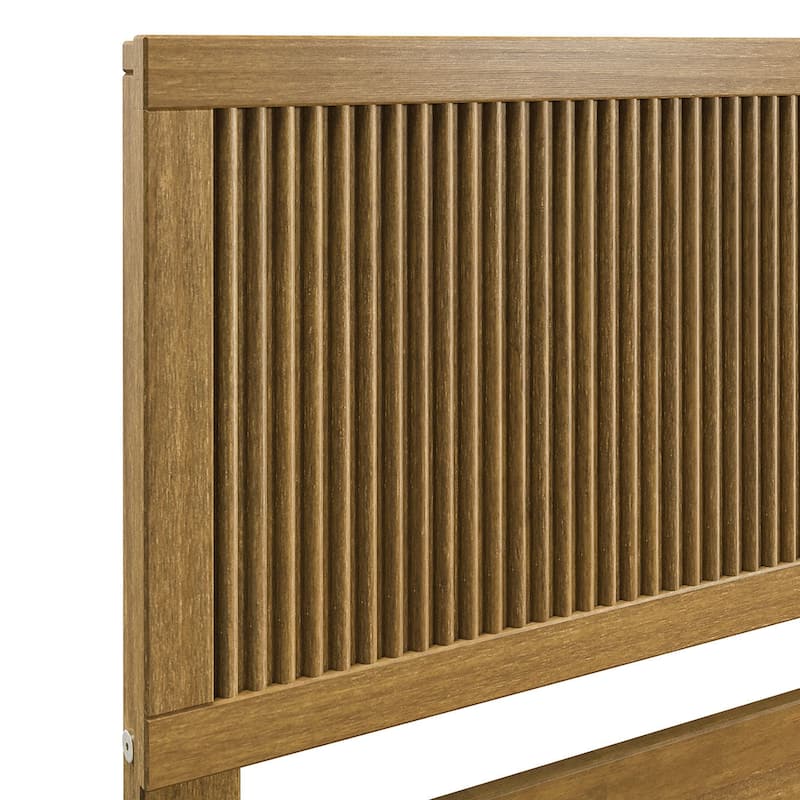 P'kolino Reeded Twin Bed - Natural oak