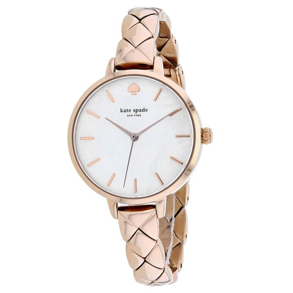 Kate Spade Women S Metro White Mother Of Pearl Dial Watch Ksw1466 One Size Overstock 29019281