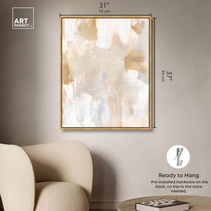 Beige and Cream I Canvas by Art Remedy