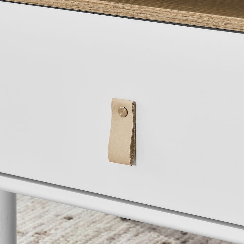 Modern Compact Wooden Single Drawer Nightstand