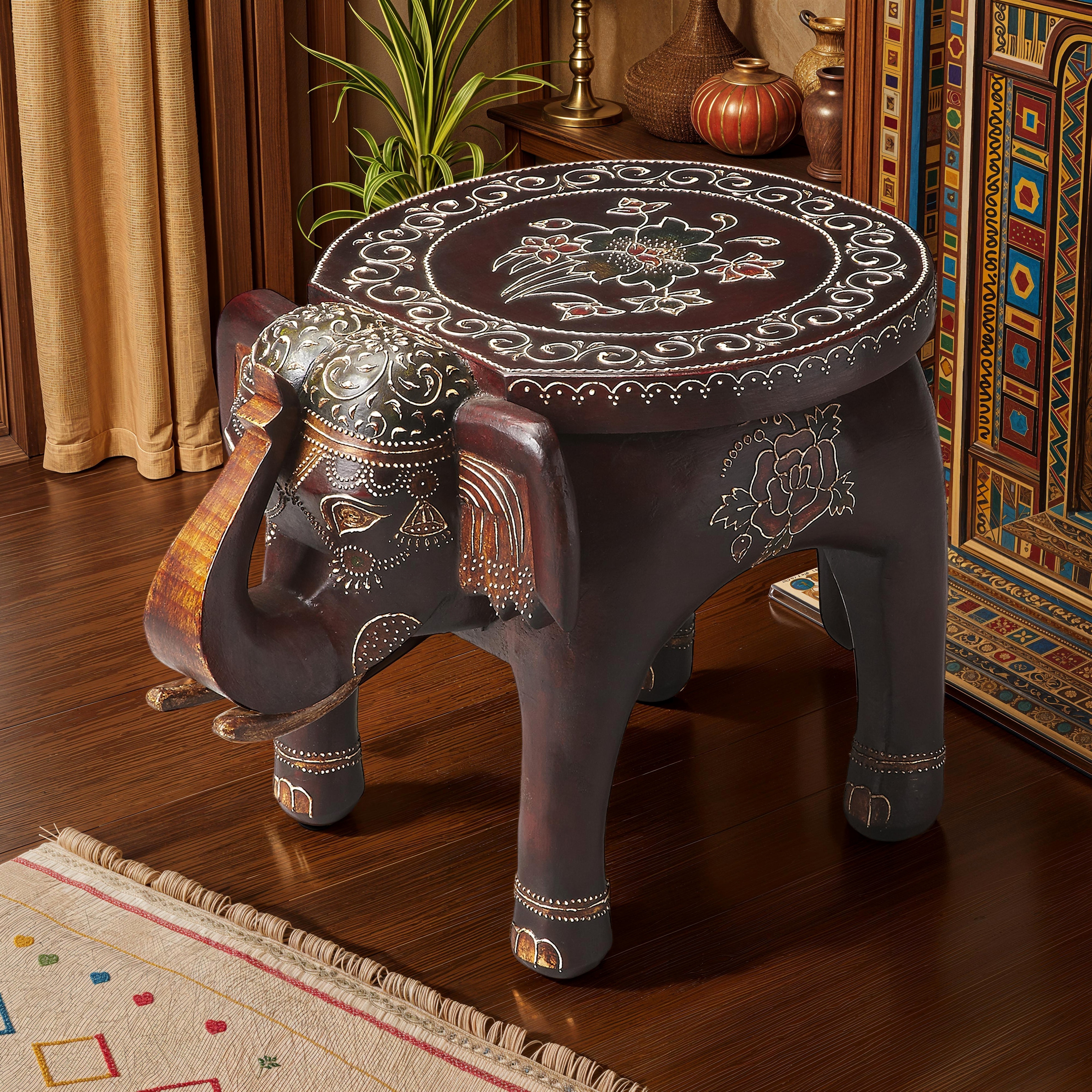 Handmade Botswana End Table (India)