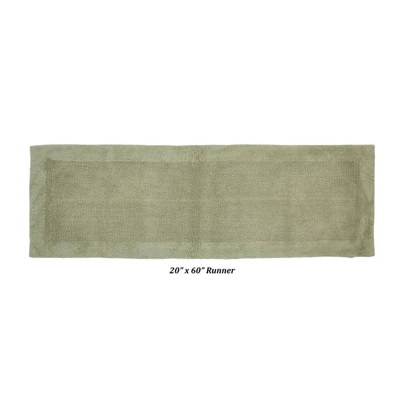 Better Trends Bath Rugs 100% Cotton Tufted Soft & Water Absorbent Bathroom Rug for Shower, Sink Bath Mats Edge Collection