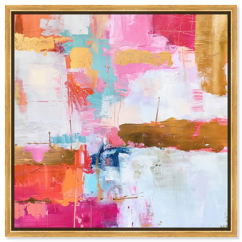 Exuberant Hues II Canvas by Art Remedy - Gold - 20" x 20"