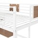 preview thumbnail 7 of 11, Multiple Functions Design Loft Bed with Guardrail, one Shelf and Built-in Desk, Twin Size, White