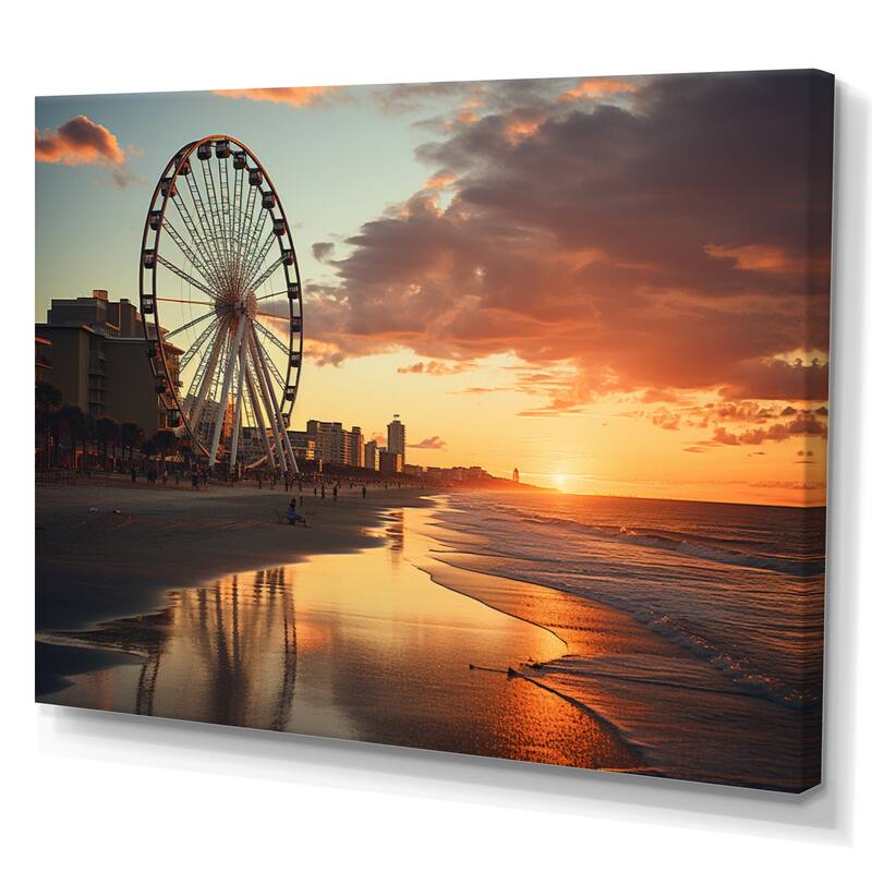 Designart "Myrtle Beach South I" Nautical & Beach Wall Decor