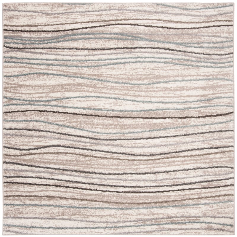 SAFAVIEH Amsterdam Stancuta Modern Rug - 6'7" Square - Cream/Beige