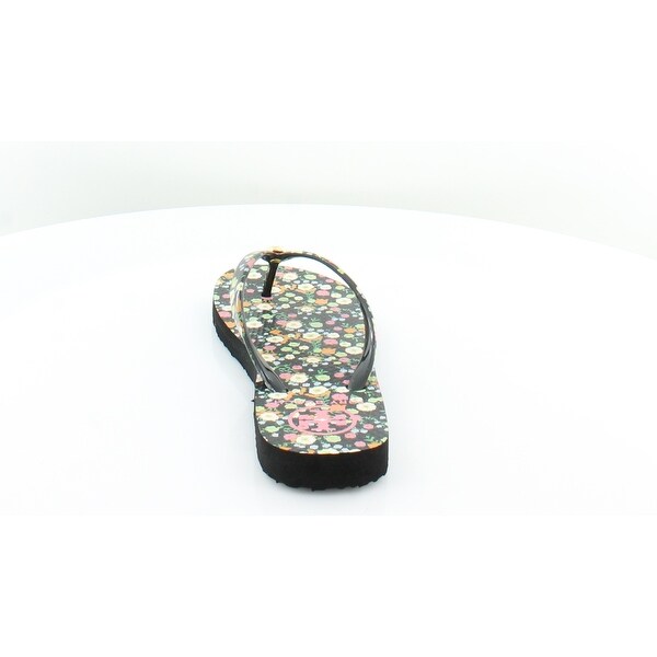 tory burch floral flip flops
