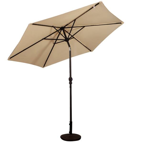 Shop Black Friday Deals On 9 Outdoor Patio Umbrella Offset Shade Canopy With Led Light Overstock 31276917