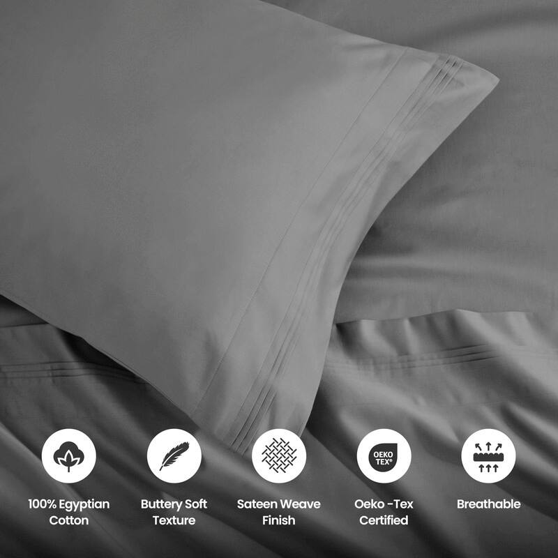 Blue Nile Mills Egyptian Cotton 1450 Thread Count Eco-Friendly Solid Sheet Set