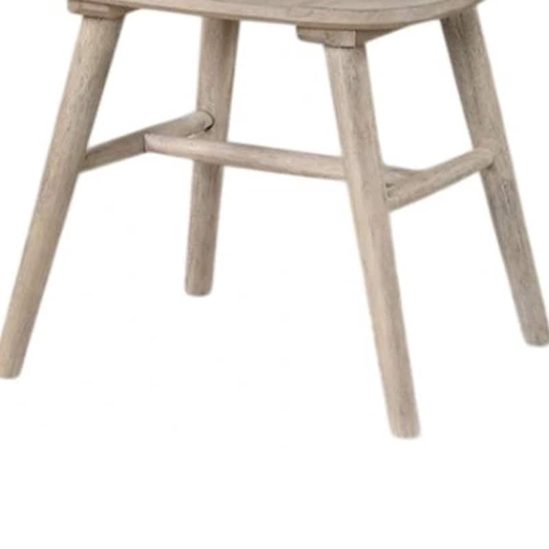 Yely Dining Chair Set of 2, Spindle Back and Shaker Legs, Black Wood
