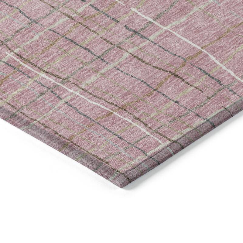 HomeRoots Striped Transitional Rectangle Outdoor Rug