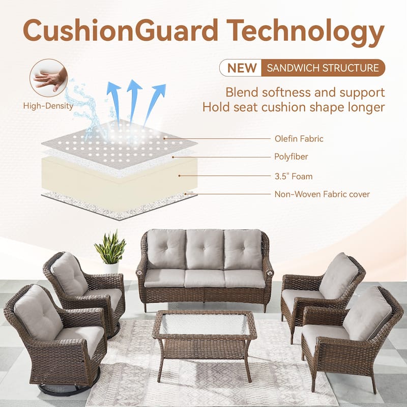 Patio Furniture Outdoor Couch 3 Seater Sofa