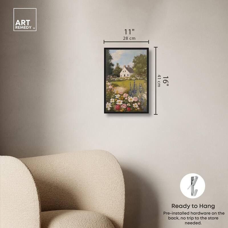 Floral Farmhouse I Canvas by Art Remedy