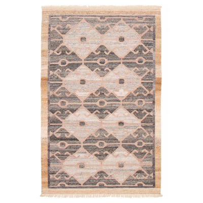 Ankara FW Grey Kilim 5'1" x 8'1" - 5'1 x 8'1