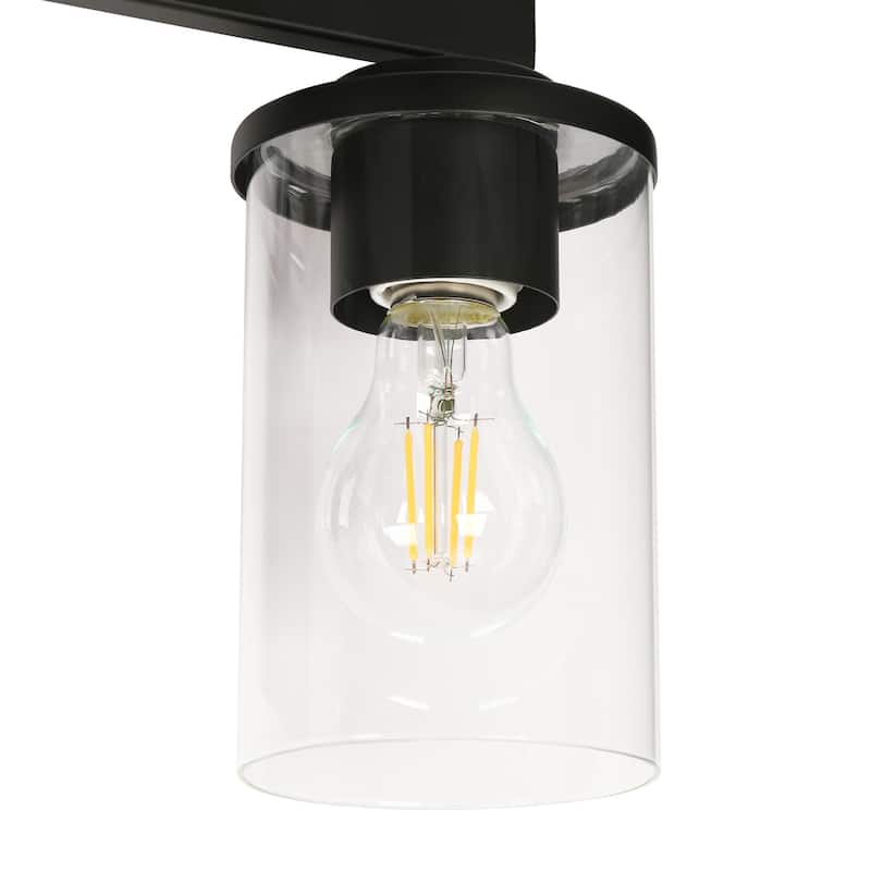 Fora Modern Farmhouse 3/4-Light Bathroom Vanity Lights Glass Wall Sconces