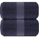 preview thumbnail 81 of 92, White Classic Luxury Cotton Oversized Bath Sheet 35x70 - Set of 2