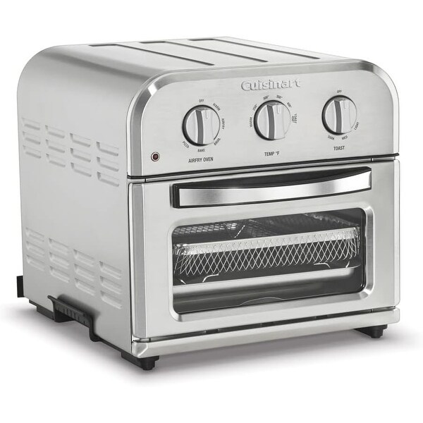 Cuisinart TOA 26 Compact Airfryer Toaster Oven Large Capacity Air Fryer with 60 Minute Timer Auto Off Stainless Steel Bed Bath Beyond 38452465