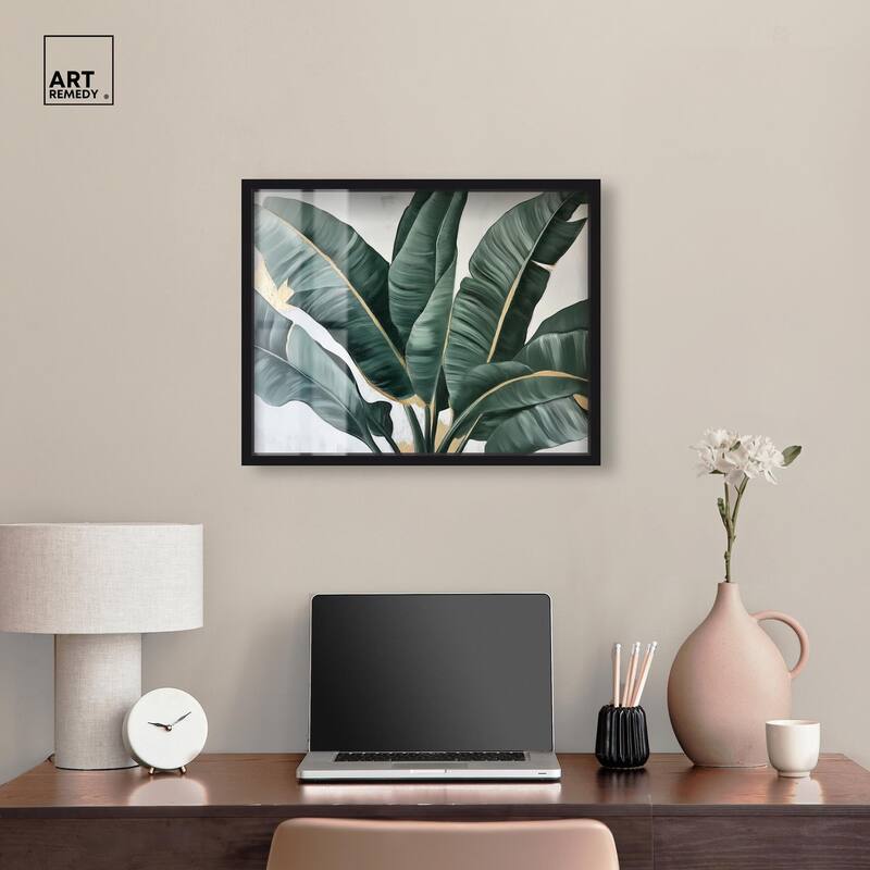 Jungle Jewel Jade II Shadowbox by Art Remedy
