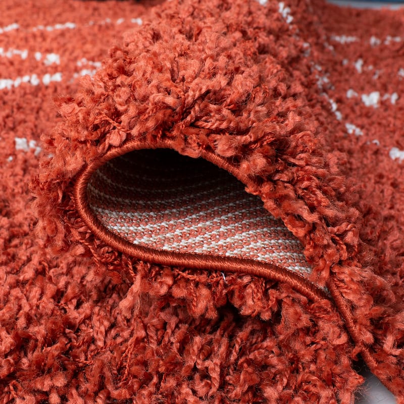 SAFAVIEH Pro Luxe Shag Dile Moroccan Tassel 2.4-inch Thick