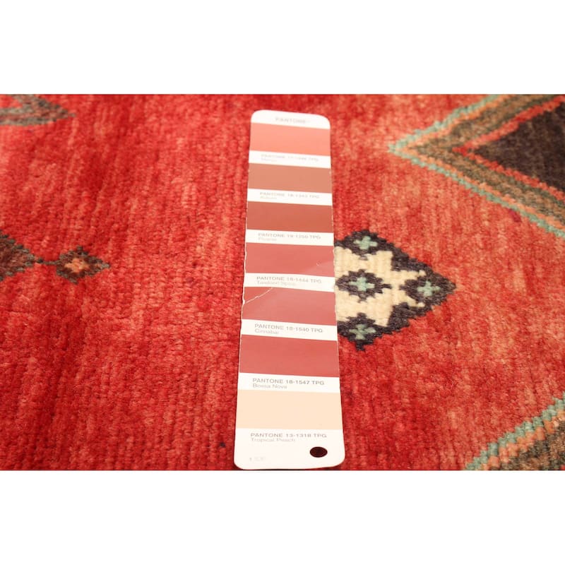 ECARPETGALLERY Hand-knotted Melis Vintage Red Wool Rug - 3'8 x 9'7
