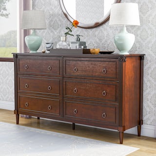 Joneigh Traditional 60-inch Wide 6-Drawer Double Dresser by Furniture of America