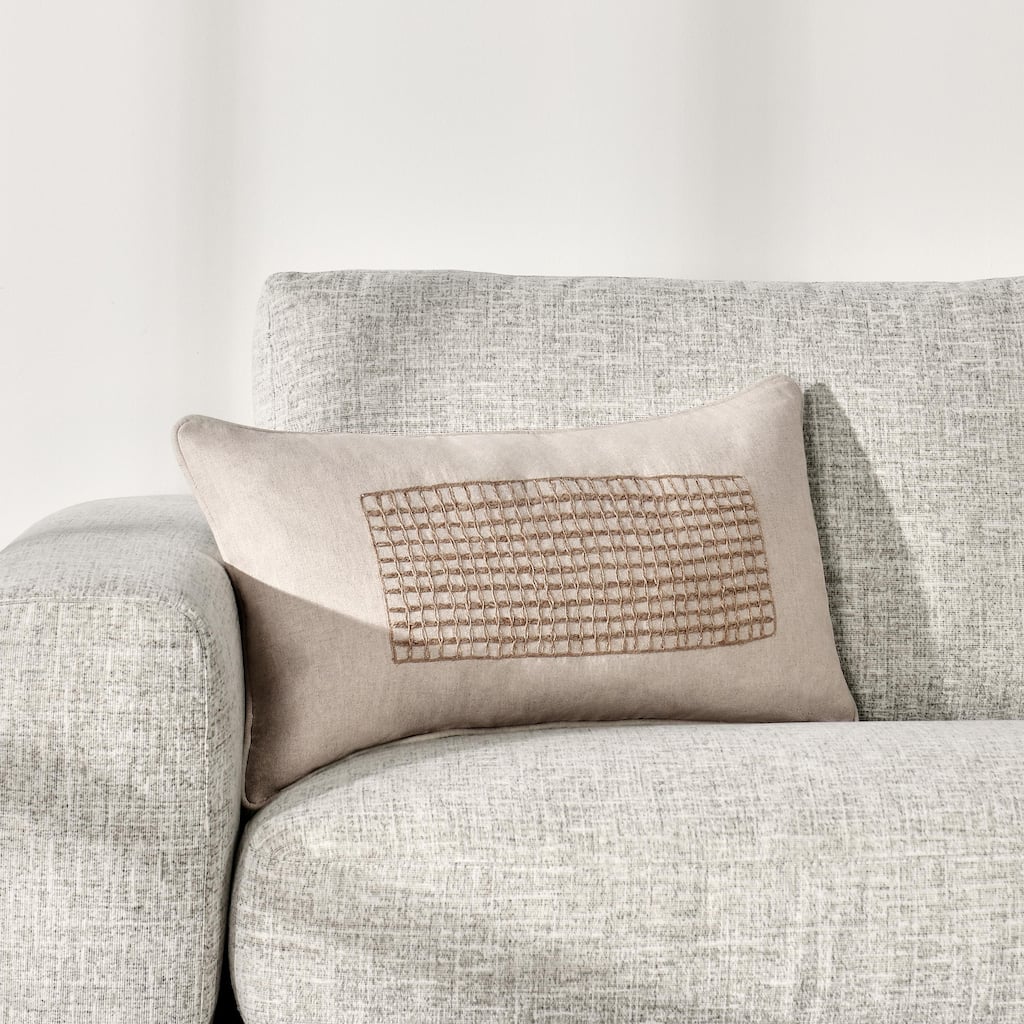 Villa by Classic Home Siena 14"x26"Cotton Linen Blend Throw Pillow