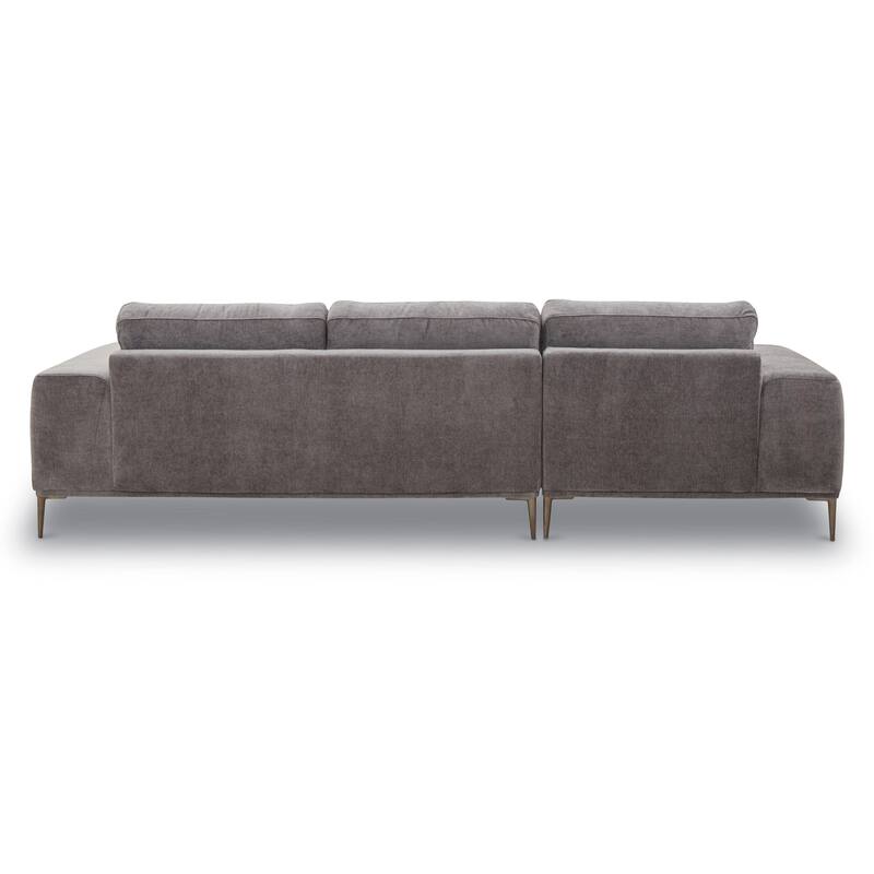 Poly & Bark Rue 113" Fabric Sectional Sofa