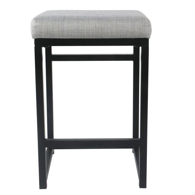 HomePop Open Back Metal 24" Counter Stool - 24 inches - 24 inches