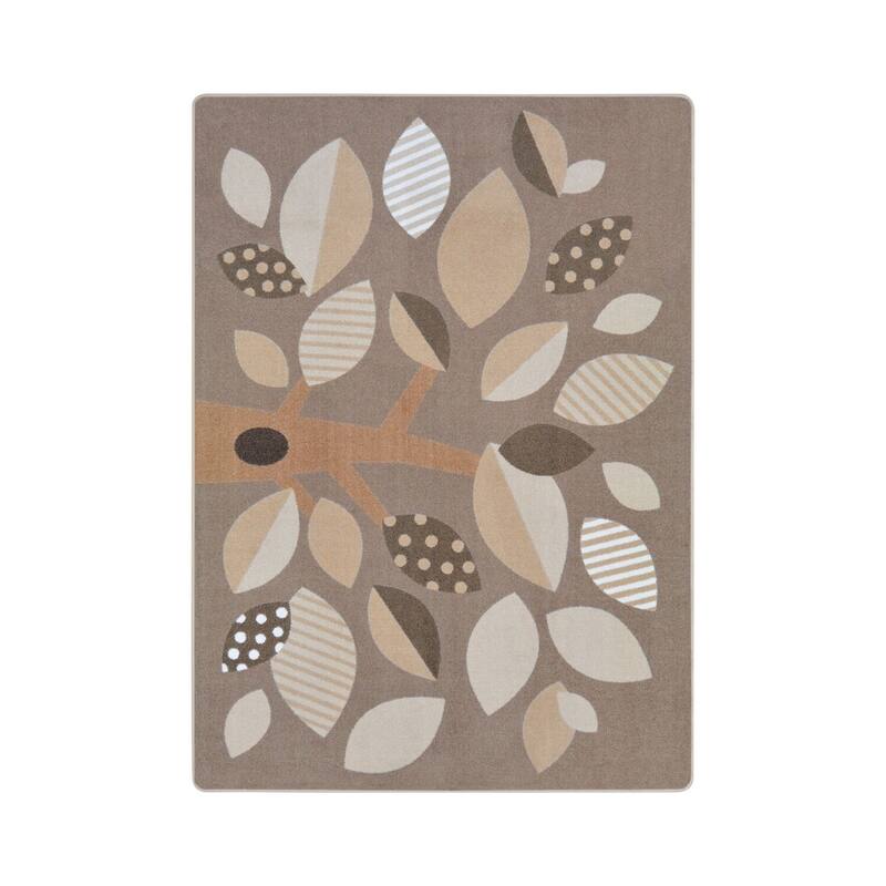 Neutral - durable soft decorative rug for home, living room & bedroom - 7' x 7' Round