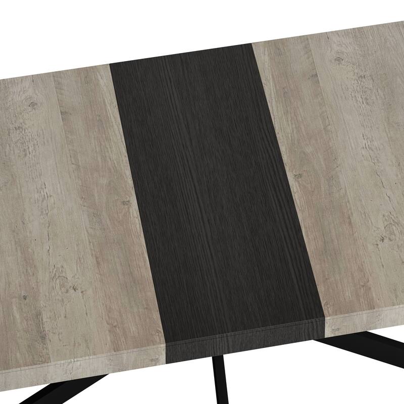 55.11"-70.86" Retro Rectangular Stretch Dining Table