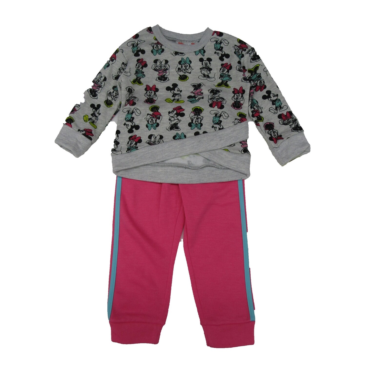 Shop Disney Gray Minnie Small Version Sweatshirt 2 Pc Jogger Set