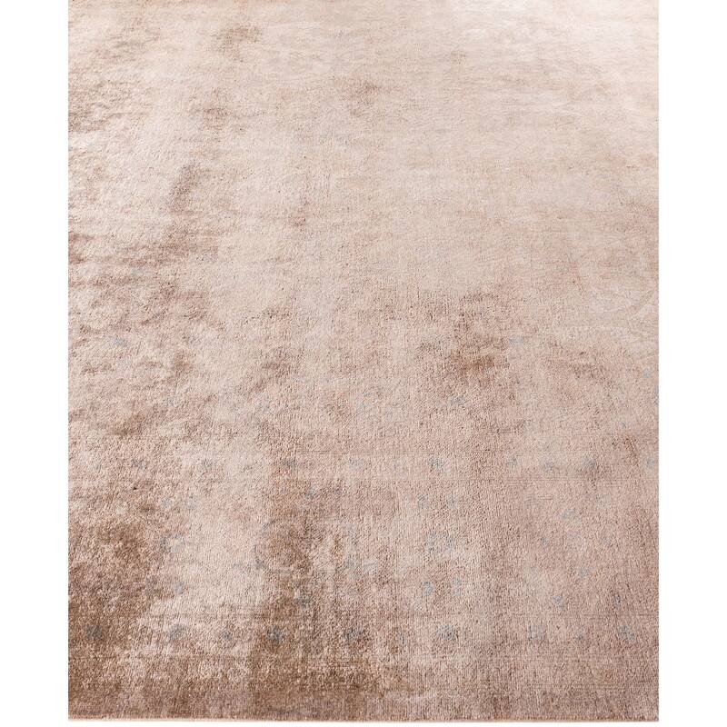 Overdyed One-of-a-Kind Hand-Knotted Area Rug - Beige - 9' 0" x 11' 10"