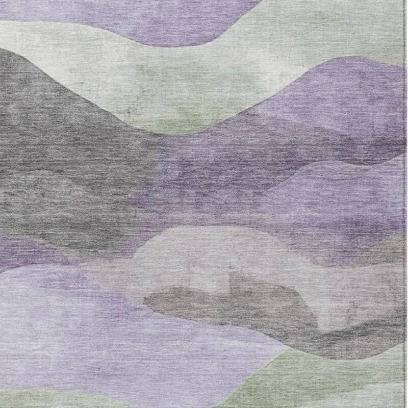 HomeRoots Abstract Transitional Rectangle Outdoor Rug