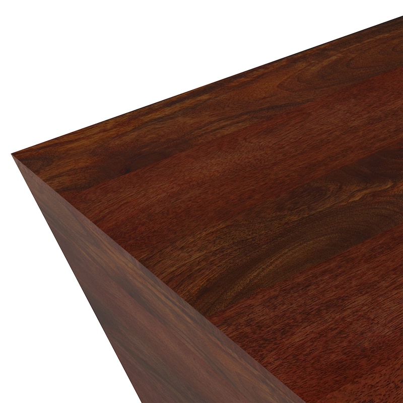 WYNDENHALL Gillean Solid Mango Wood 28 inch Wide Square Modern Coffee Table - 28 x 28 x 18.5