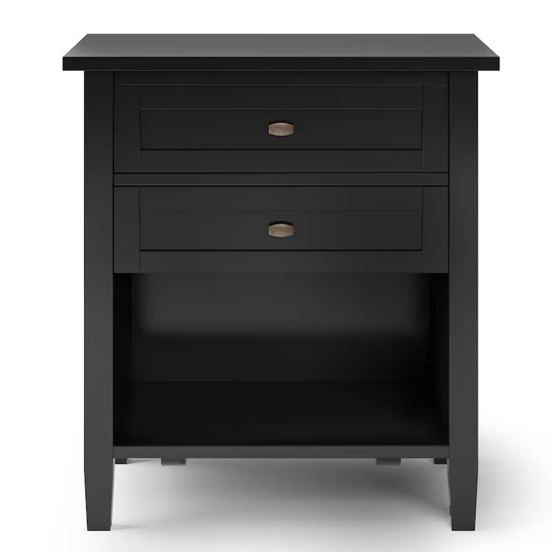WYNDENHALL Norfolk 24 inch Wide Transitional Bedside Nightstand Table - 24 Inches wide
