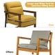 preview thumbnail 24 of 25, Costway Set of 2 Modern Accent Armchair Lounge Chair w/ Wood Legs & - 34.5'' x 26.5'' x 36''