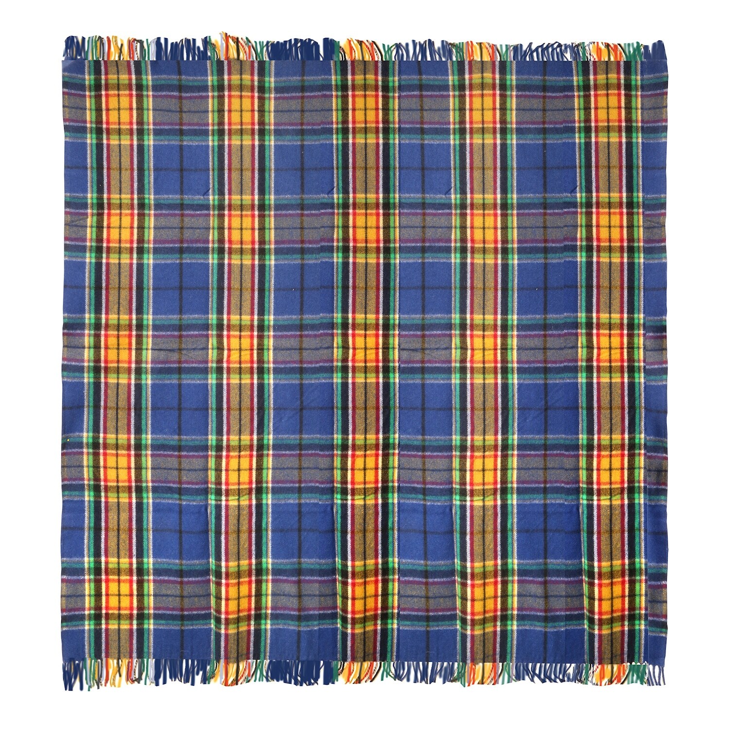 Shop Patrick King Colors Of Hope Tartan Wool Throw Blanket Cancer Awareness Blue Plaid 72 X 62 In Overstock 28728219